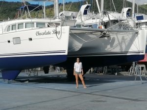 Catamaran in Carenantilles